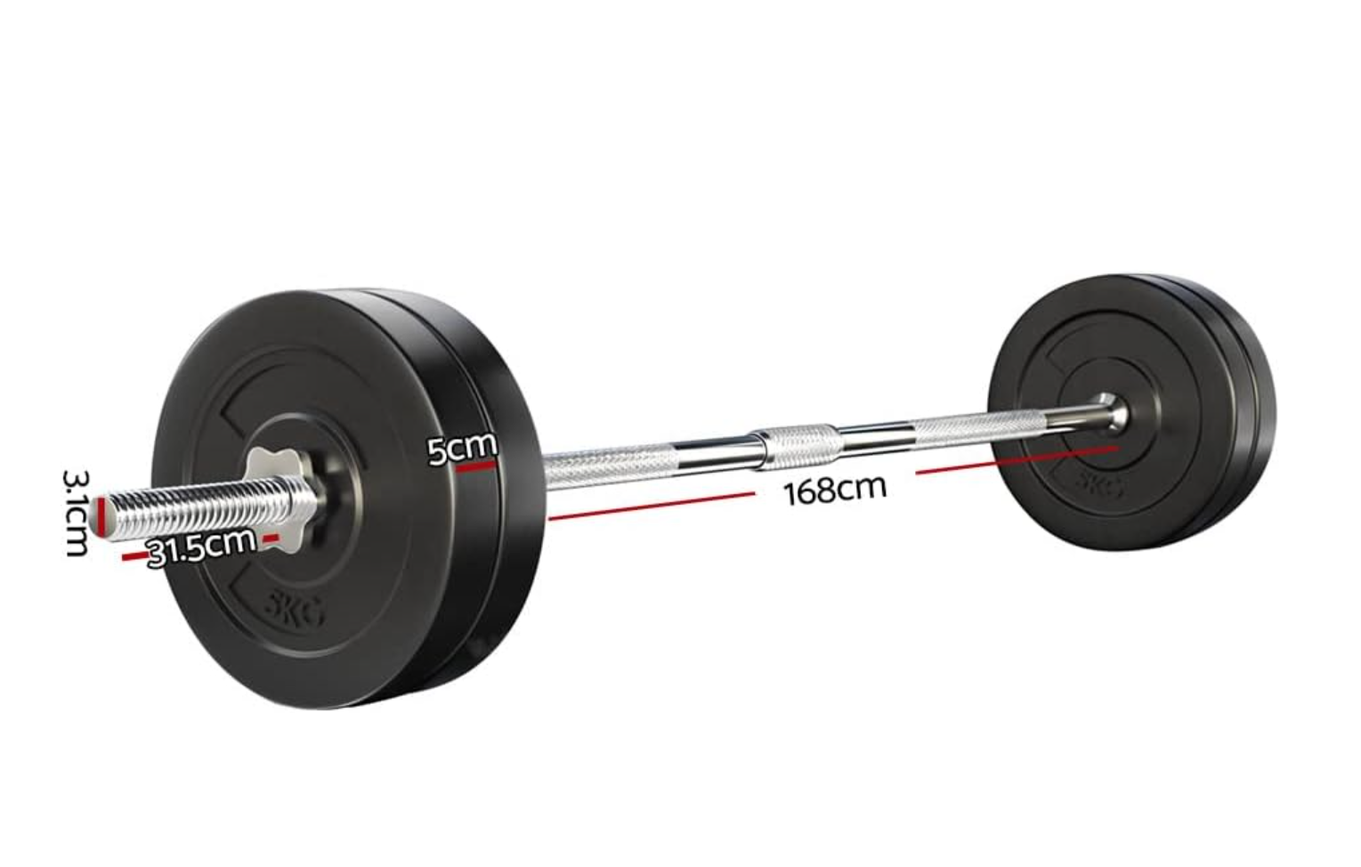 Everfit 28kg Barbell Set
