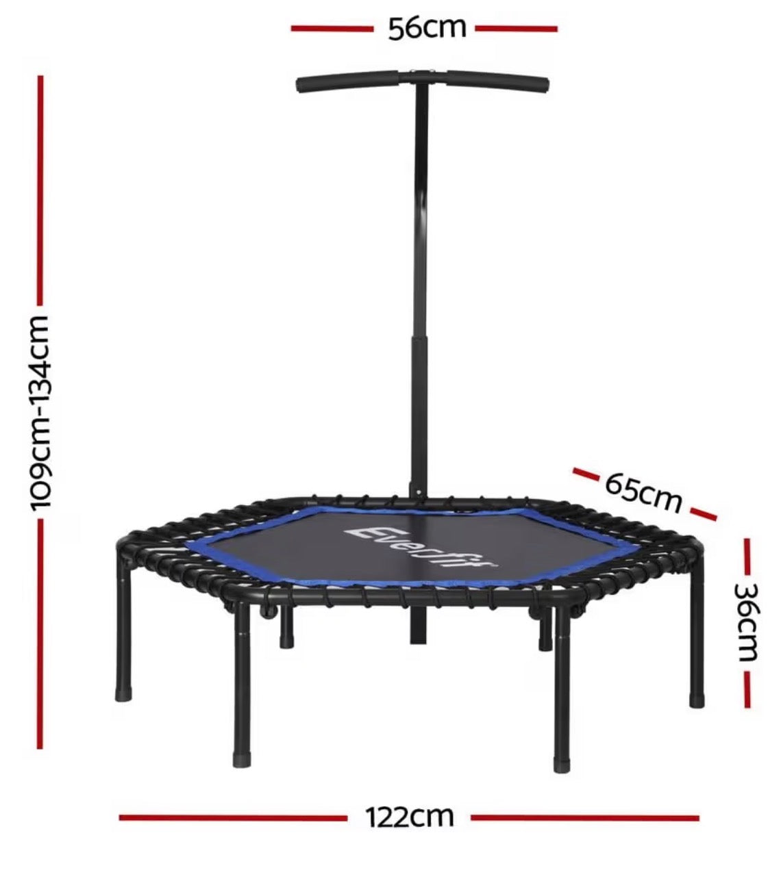 Everfit 48inch Hexagon Trampoline Blue