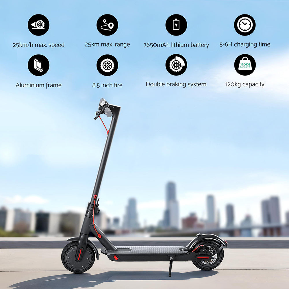 Electric Scooter 500W Folding Commuter Black