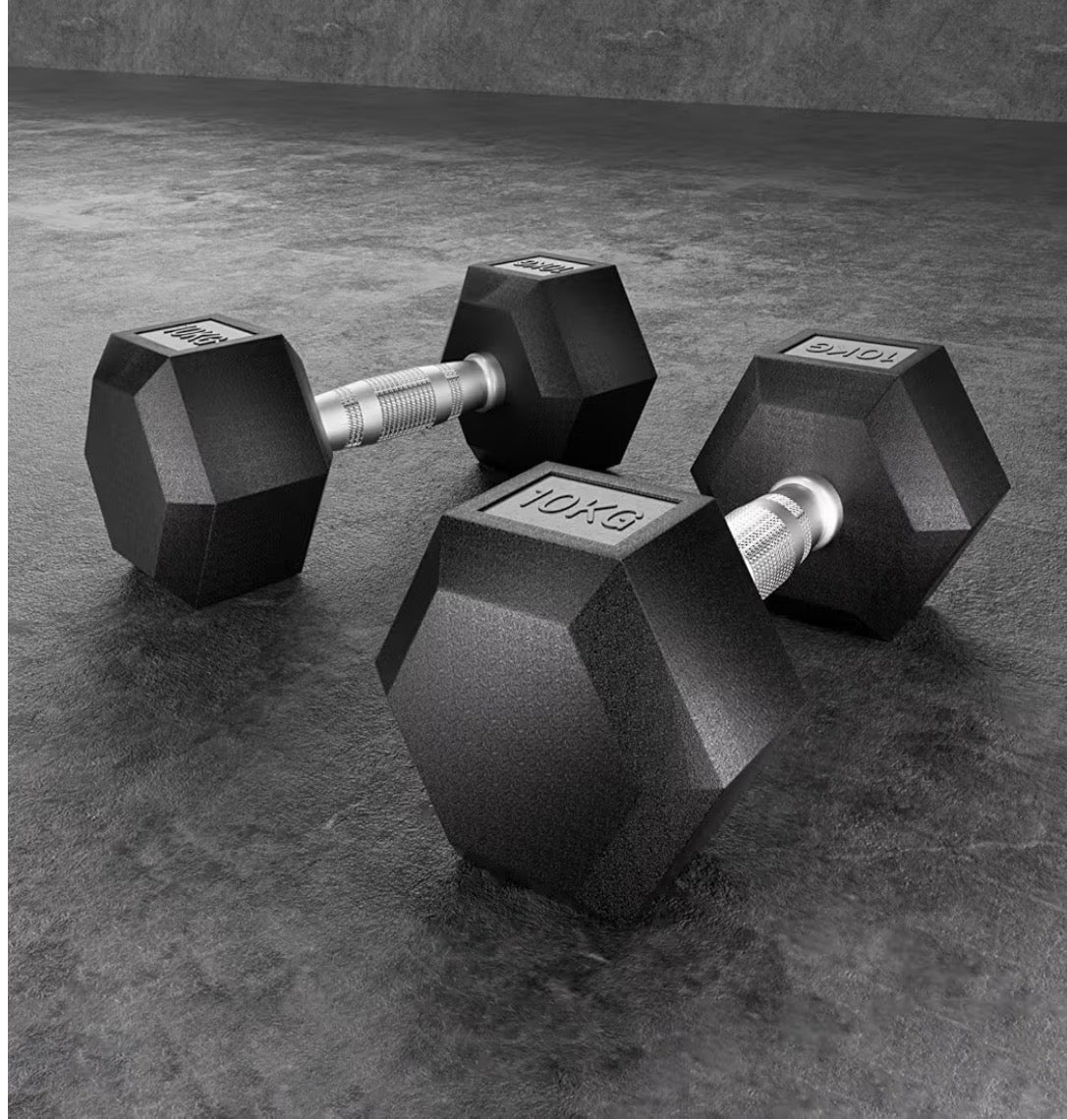 Everfit 20kg Hex Dumbbells Set