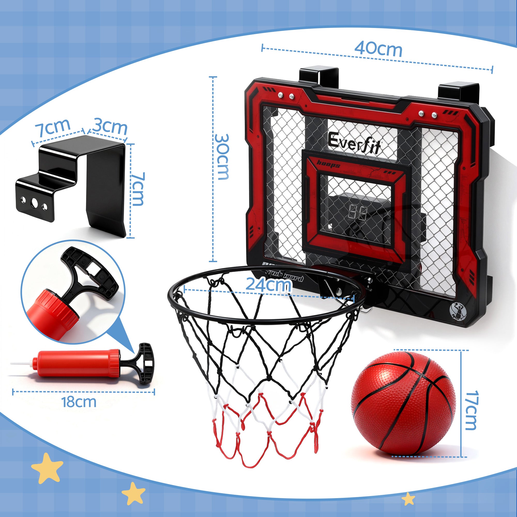 Everfit Mini Basketball Hoop Set