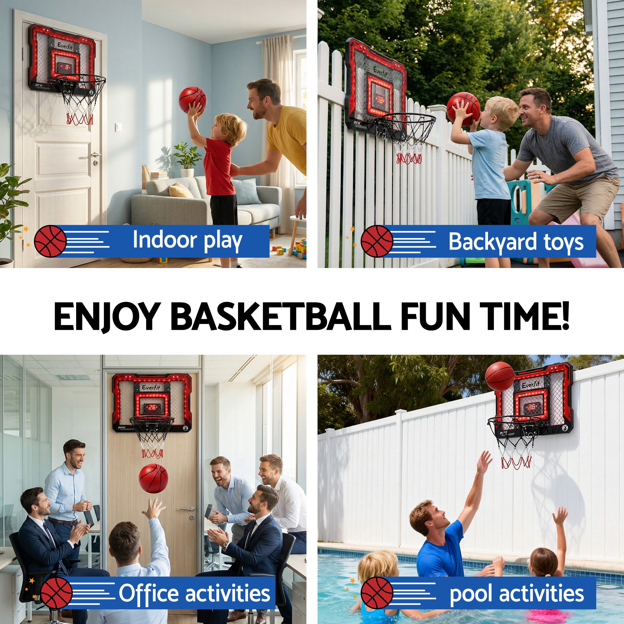 Everfit Mini Basketball Hoop Set