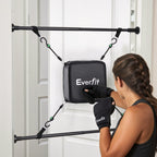 Everfit Tür-Boxsack Mit Boxhandschuhen Schwarz