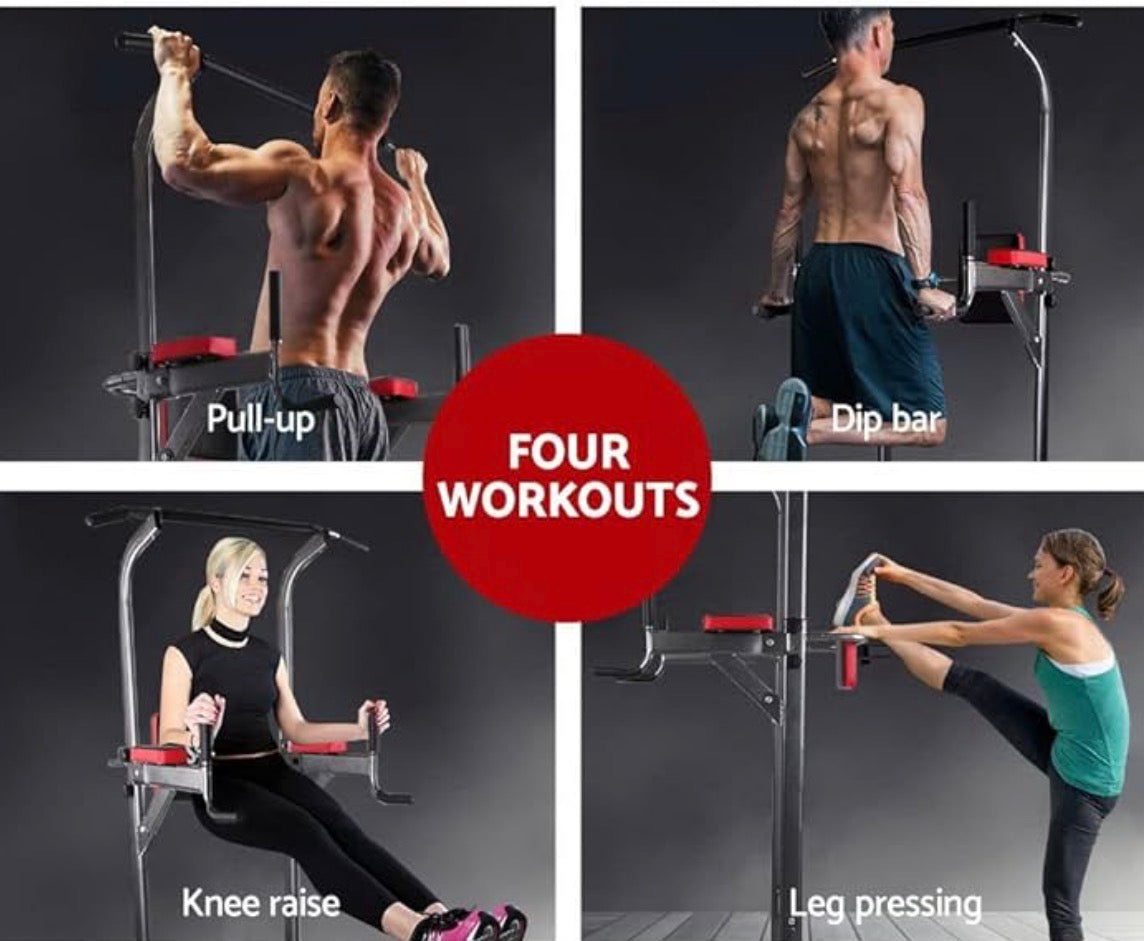 Everfit Weight Bench with Chin Up Tower