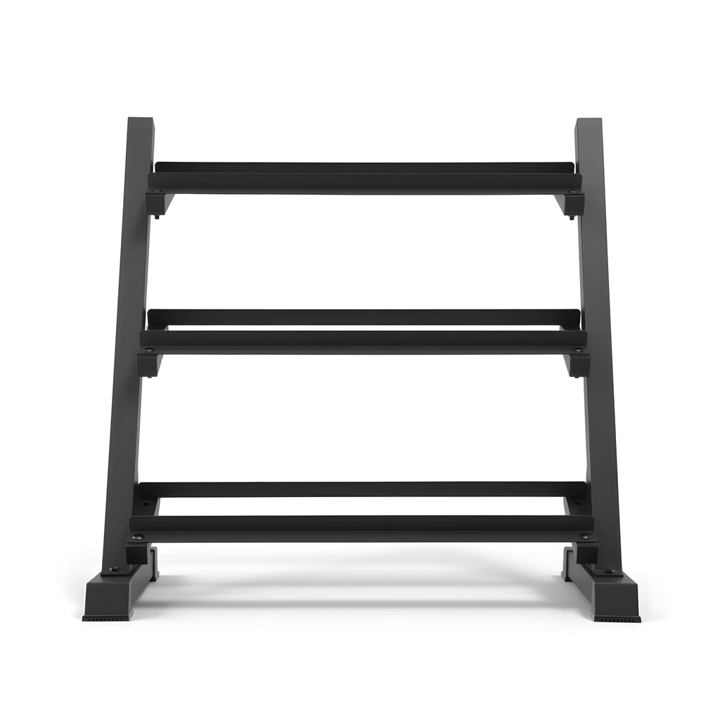 Everfit Dumbbell Rack 3-Tier Heavy Duty Weight Storage for Home Gym 300kg Capacity Black