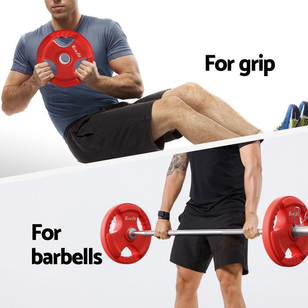 Everfit Olympic Weight Plates 15kg x2