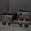 Everfit 20kg Adjustable Dumbbell Barbell Set