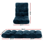 Artiss Floor Lounge Sofa Bed Navy