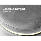 Artiss Round Velvet Ottoman Foot Stool