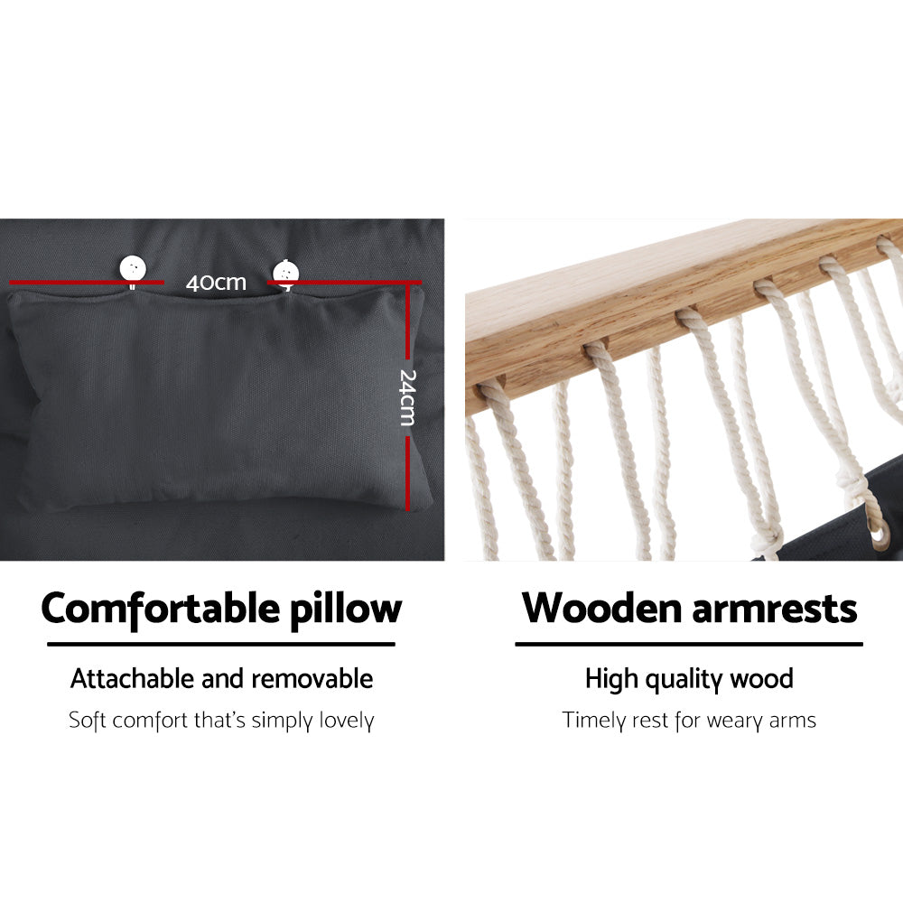 Gardeon Hammock Chair With Armrest