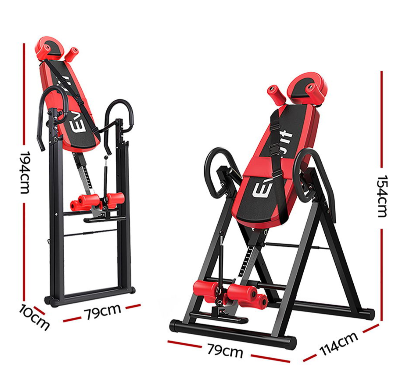 Everfit Inversion Table RED