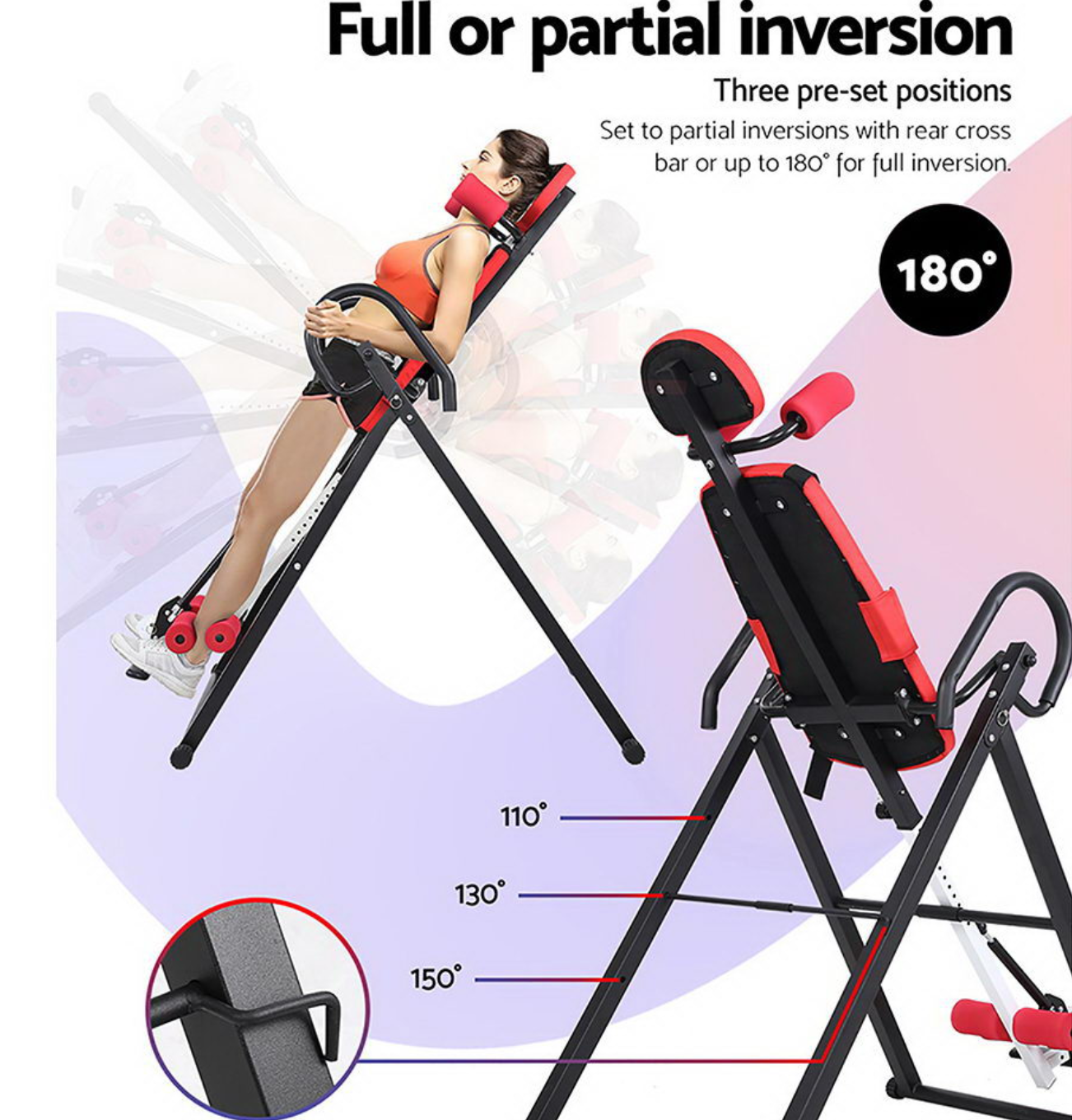 Everfit Inversion Table RED