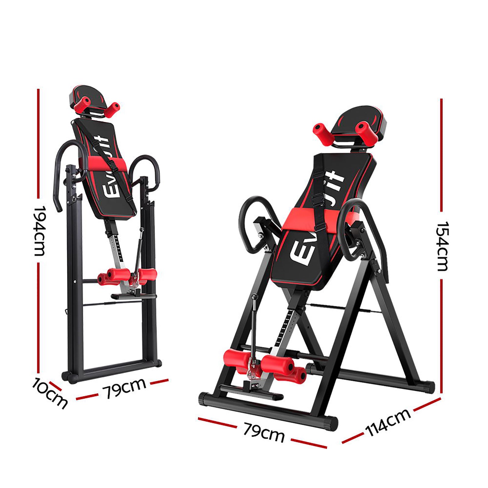 Everfit Gravity Back Stretcher Black/Red
