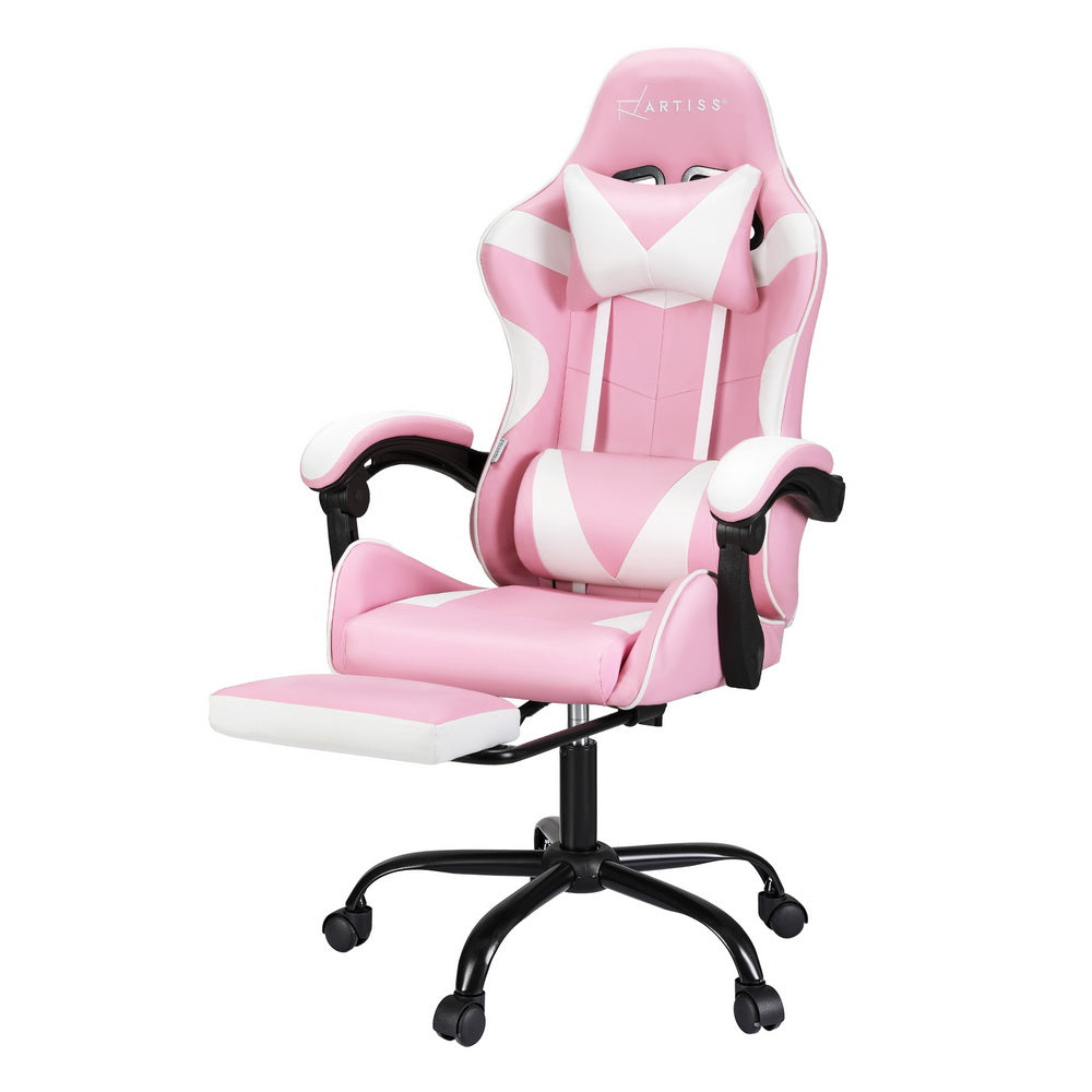 Artiss 2 Point Gaming Chair Pink
