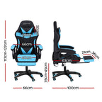 Artiss RGB Gaming Chair Cyan