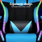 Artiss RGB Gaming Chair Cyan