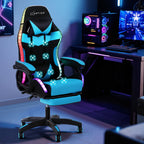Artiss RGB Gaming Chair Cyan