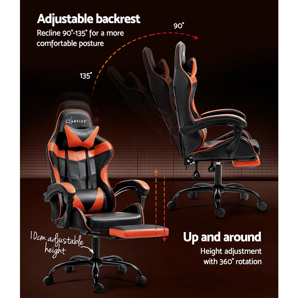 Artiss Gaming Chair Executive Orange