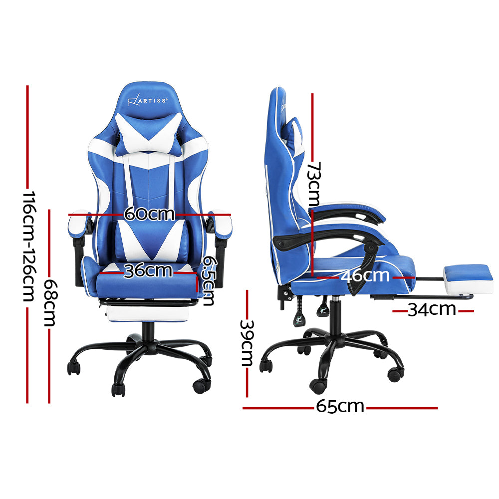 Artiss Gaming Chair Executive Blue