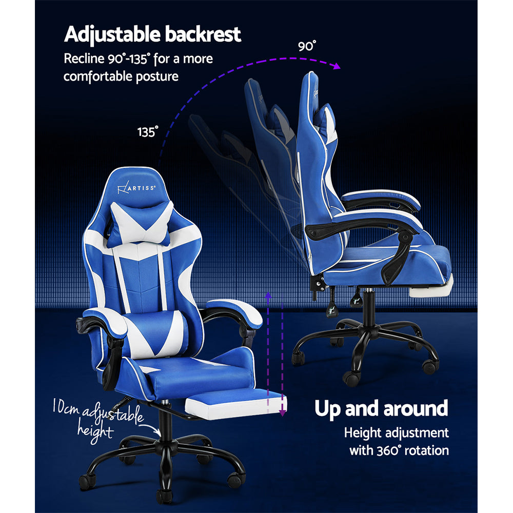 Artiss Gaming Chair Executive Blue