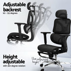 Artiss Ergonomic Chair With Footrest