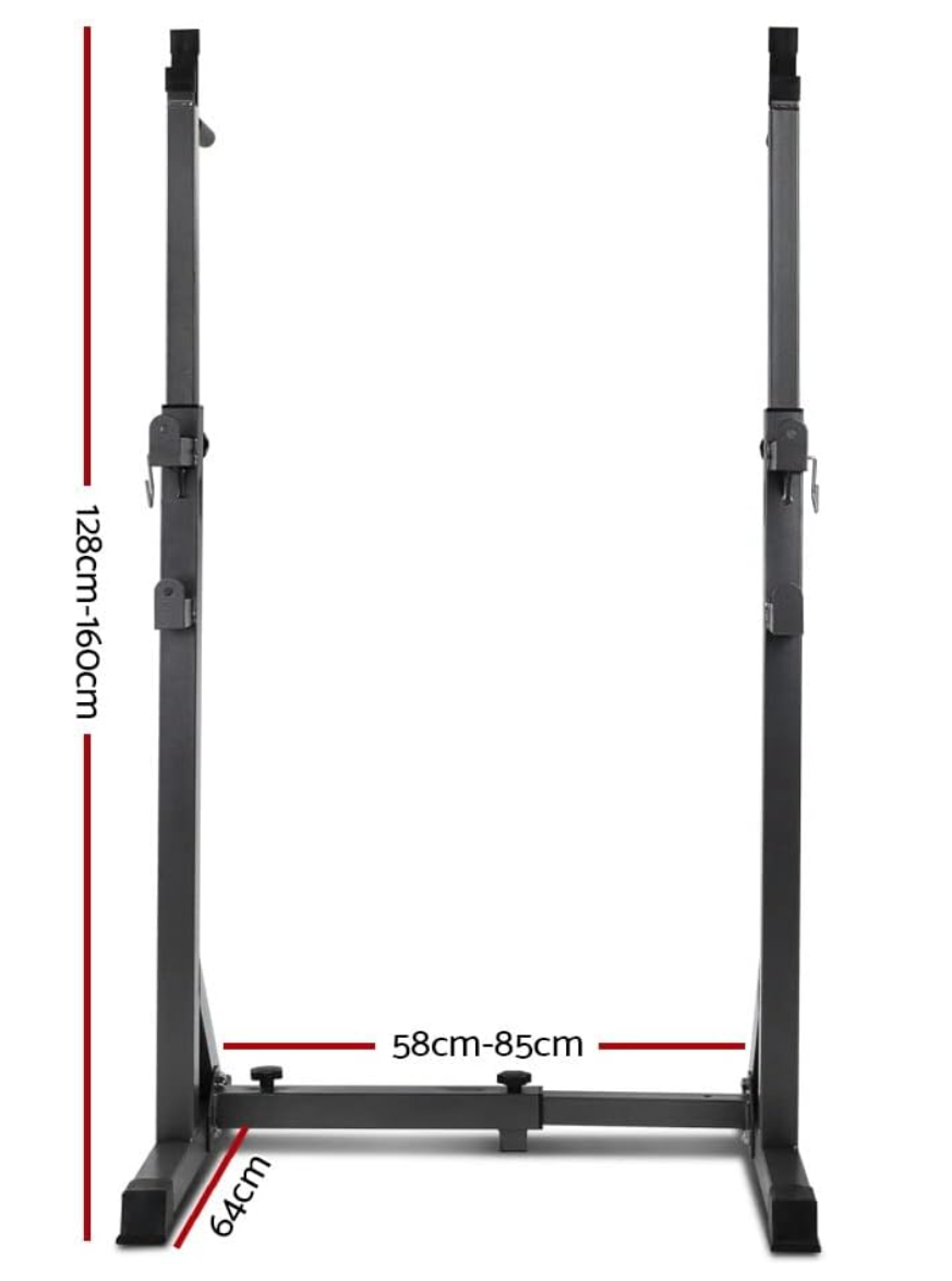 Everfit Adjustable Weight Bench With Squat Rack