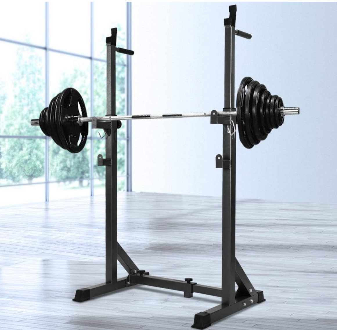 Everfit Adjustable Weight Bench With Squat Rack