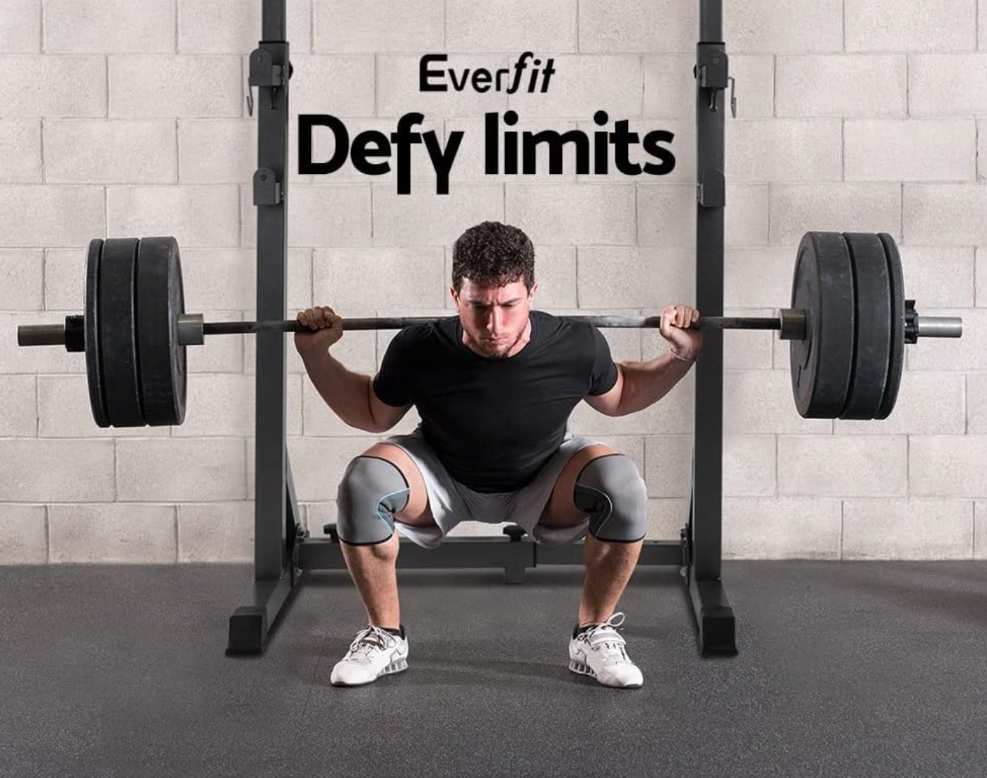 Everfit Adjustable Weight Bench With Squat Rack