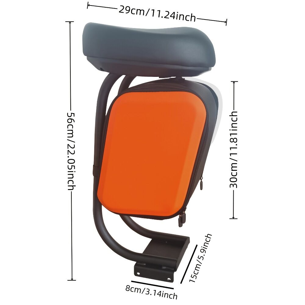 Electric Scooter Upgraded Alloy Luggage Rack! Detachable Storage Box + Ergonomic Seat.
