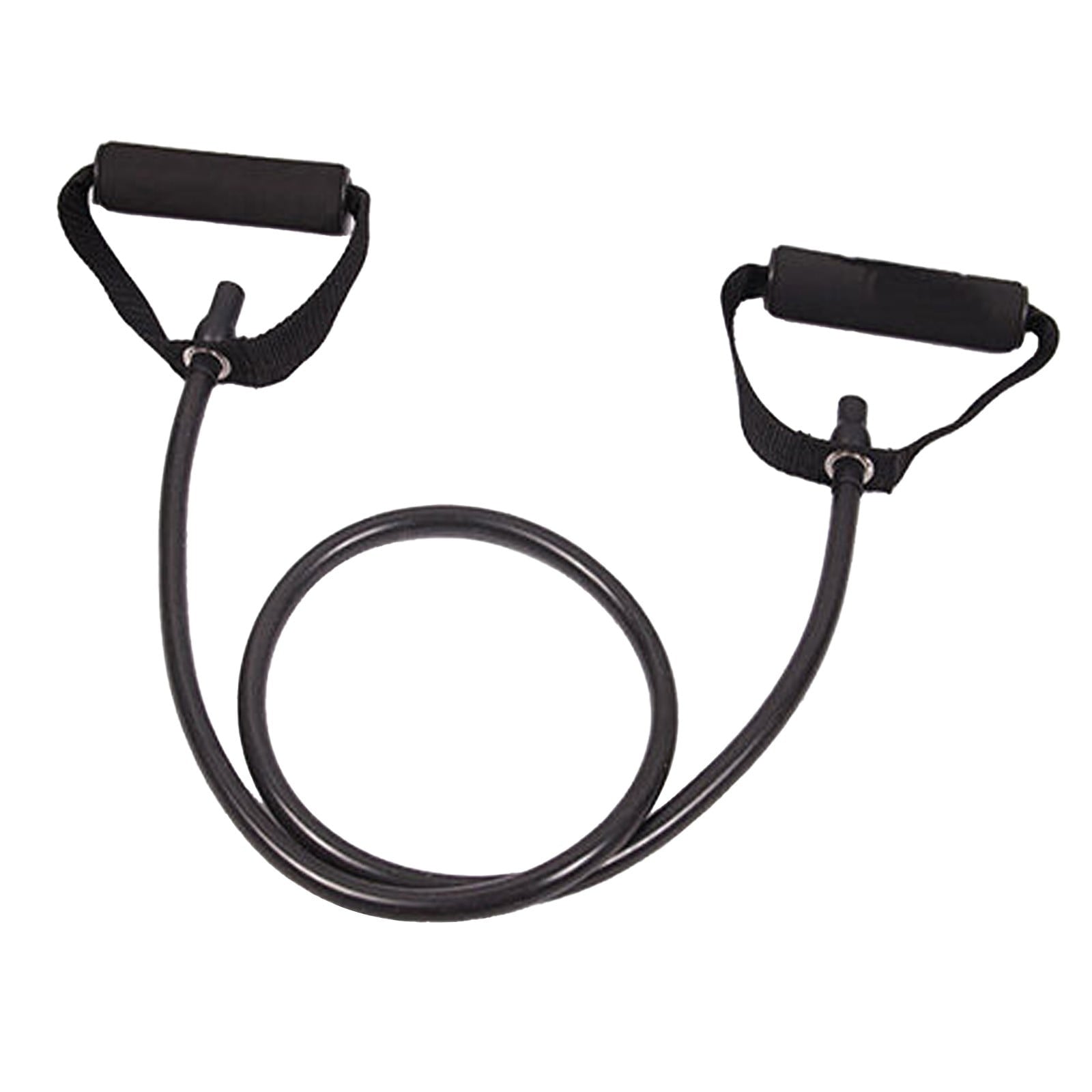 Resistance Bands with Handles, Exercise Bands with Handles, Single Resistance Bands for Resistance Training, Physical Therapy,Home Workouts, Fitness, Pilates,Shoulder And Neck Stretching Equipment Black