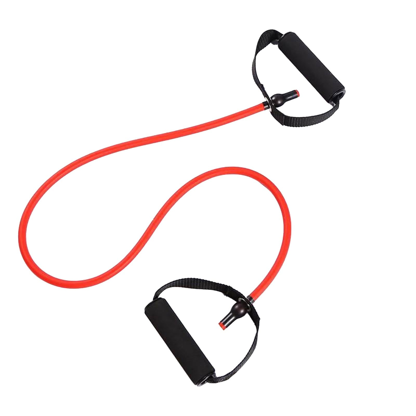 Resistance Bands with Handles, Exercise Bands with Handles, Single Resistance Bands for Resistance Training, Physical Therapy,Home Workouts, Fitness, Pilates,Shoulder And Neck Stretching Equipment Red