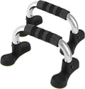 Steel Push Up Handles for Floor, Portable Push Up Stands with Non-Slip Grip, Angled Incline