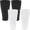 Shin Pads Sock, 2 Pairs Soccer Shin Guard Sock, Breathable Soccer Shin Guard Socks with Pockets, Shin Pads Holder
