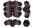 Wireless EMS Abdominal Toning Belt Red