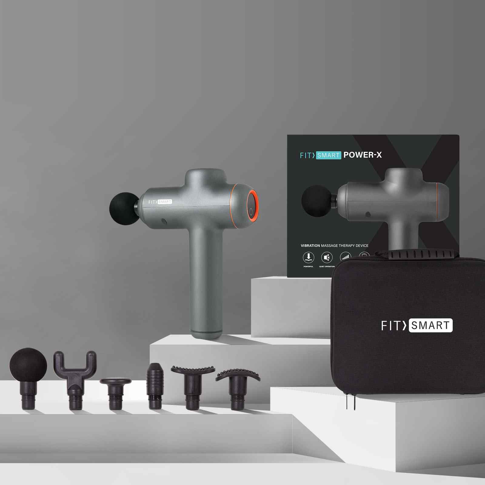 Fit Smart LED Touch Screen Massage Gun Grey