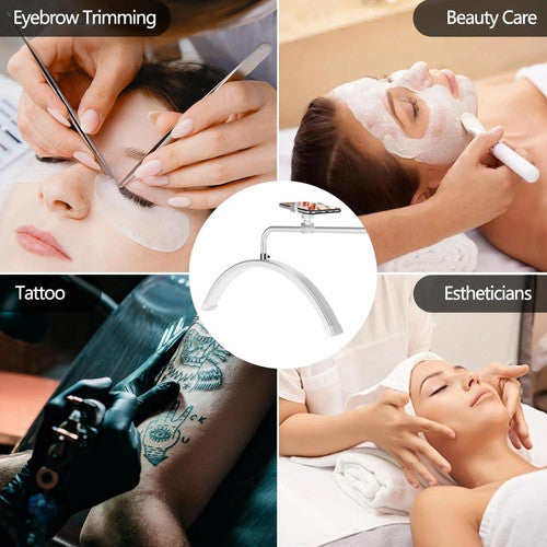 White Half Moon Floor Lamp LED