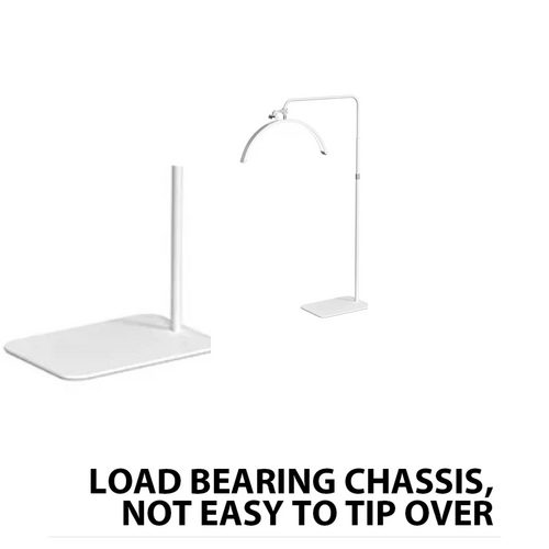 White Half Moon Floor Lamp LED