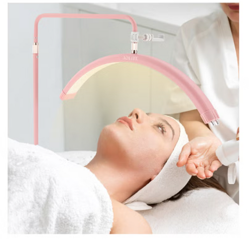 Pink Half Moon Floor Lamp LED