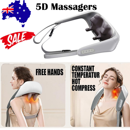 Neck/Shoulder Massager With Heat Goletsure Grey