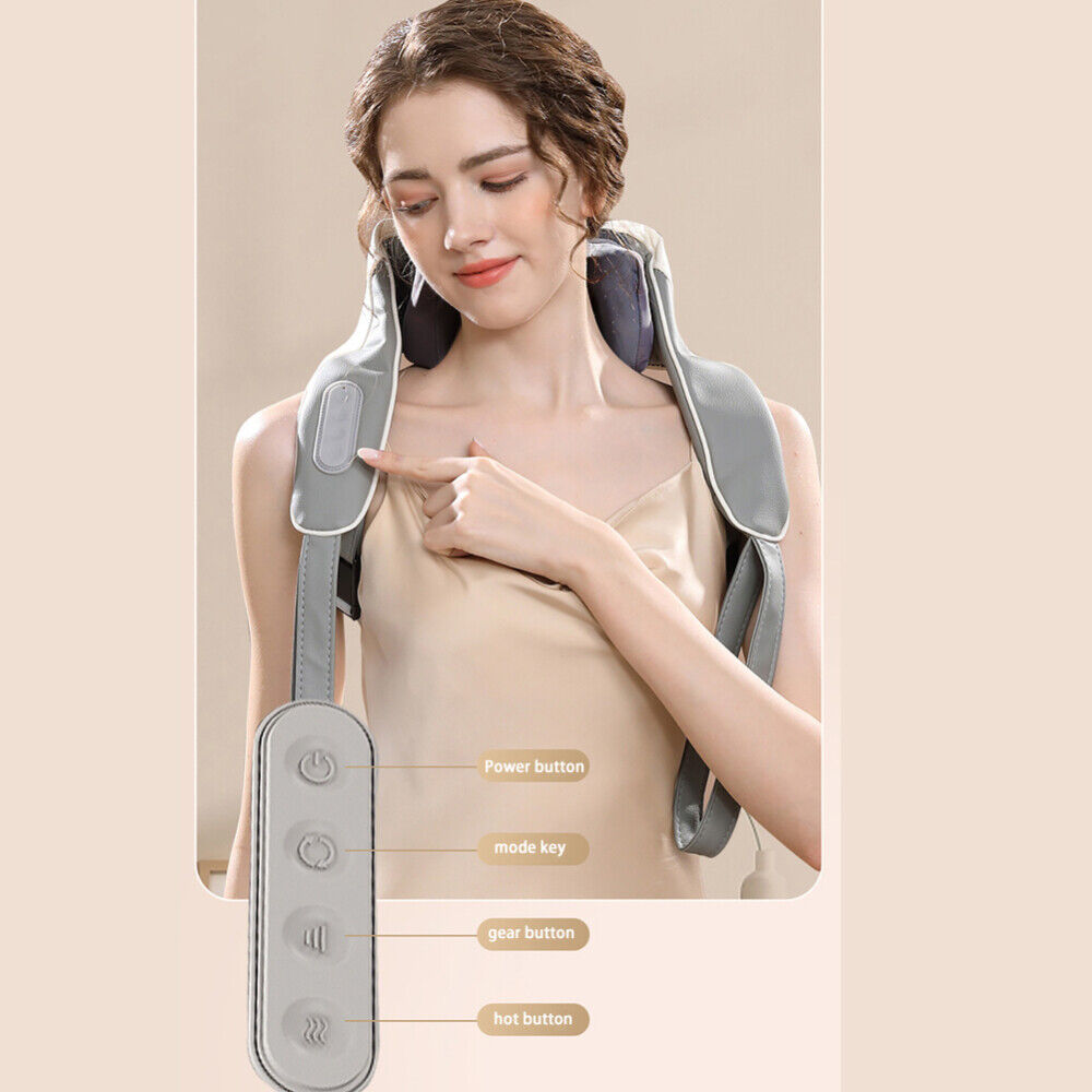 Neck/Shoulder Massager With Heat Goletsure Grey