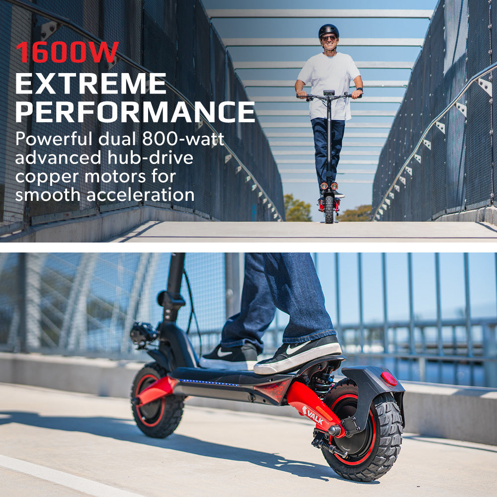 VALK Motor Electric Scooter RED/BLACK 1600W