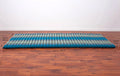 Day bed Roll Out Mattress XL Large Foldout Mat relaxation day bed camping or Yoga Matt Natural Kapok Filled BLUE 120x200