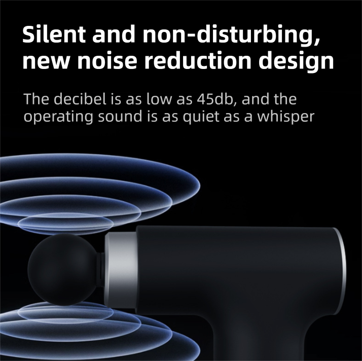 Black Sliver Mini Hot Cold Massage Gun with10 Heads - 6 Intensity Dual Thermal Therapy Deep Muscle Reliever for Gym Fitness Recovery